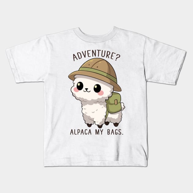 alpaca my bags Kids T-Shirt by hunnydoll